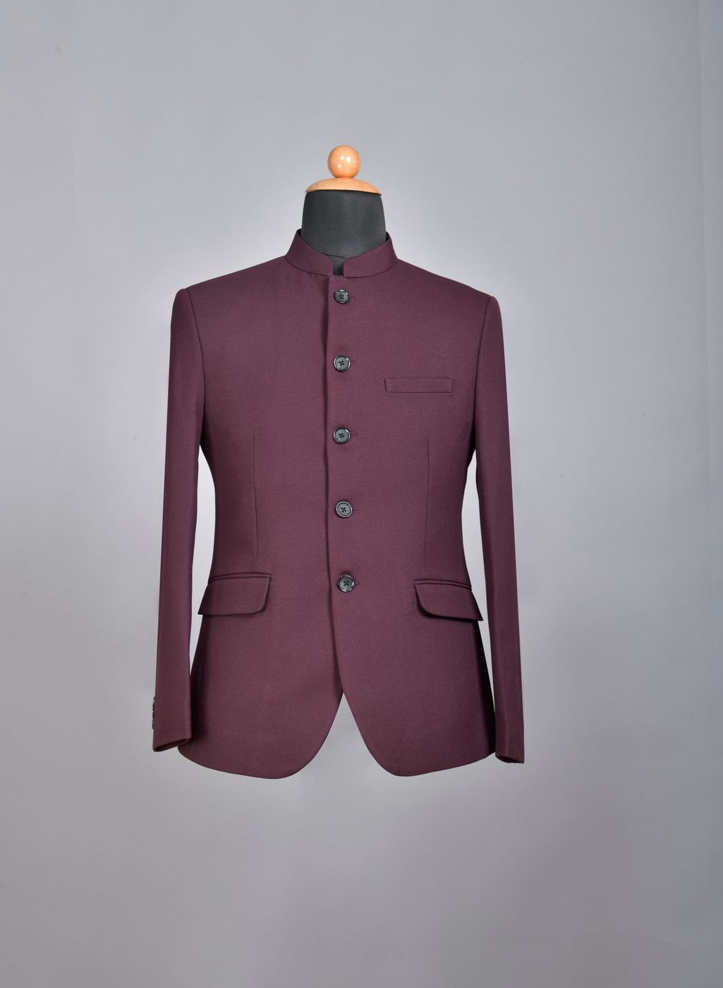 ban collar blazer