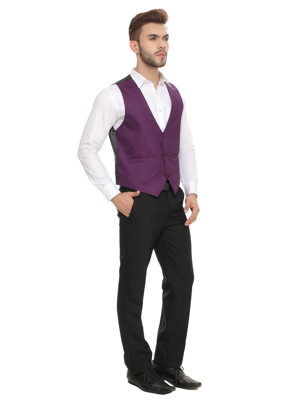 Valea waistcoat green purple