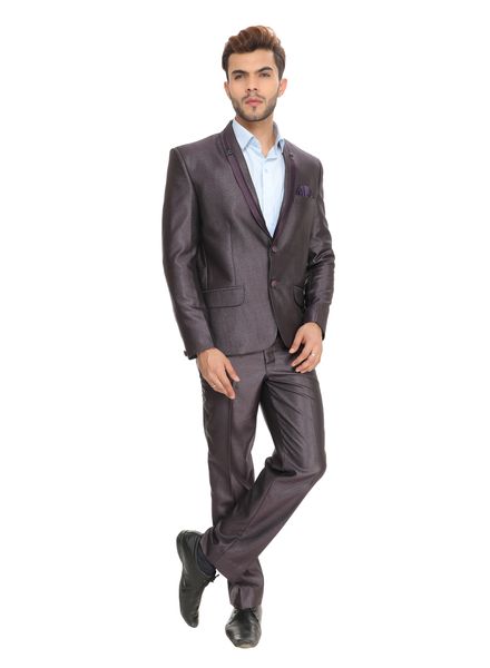 Suits Polyester Viscose Party Wear Regular fit Single Breasted Designer Solid 2 Piece Suit Zed Club