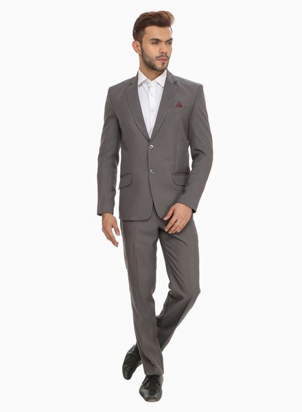 SuitsPolyester Formal wear Regular fit Single Breasted Basic Solid 2 Piece Suit La Scoot