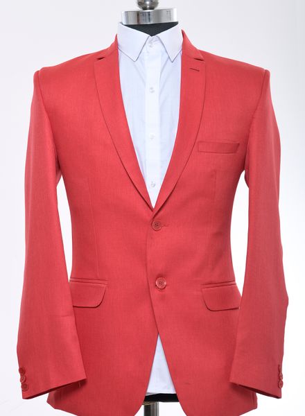 Blazer & Coats Cotton Formal Wear Regular fit Single Breasted Designer Self Regular Coat La Scoot