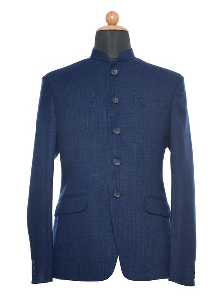 Blazer & Coats Tweed Party Wear Regular fit Stand Collar Designer Solid Semi Long Coat La Scoot