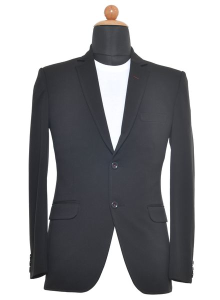 Blazer & Coats Viscose Party Wear Regular fit Single Breasted Designer Self Regular Coat La Scoot