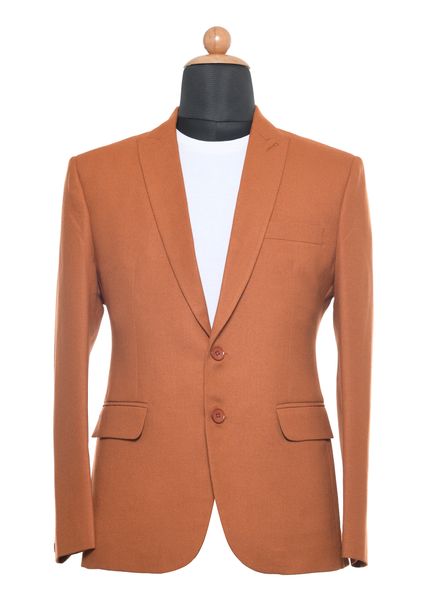 Blazer & Coats Tweed Formal Wear Regular fit Double Breasted Basic Solid Regular Coat La Scoot