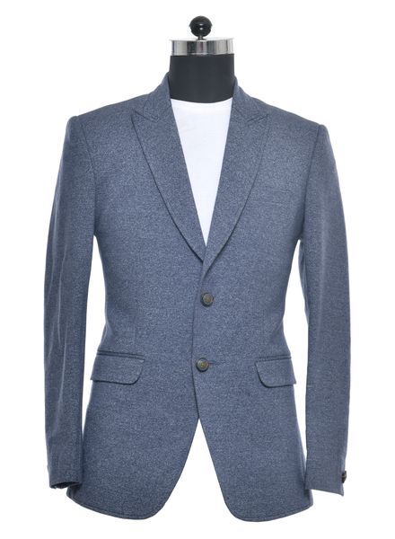 Blazer & Coats Polyester Cotton Formal Wear Regular fit Double Breasted Basic Self Regular Coat La Scoot
