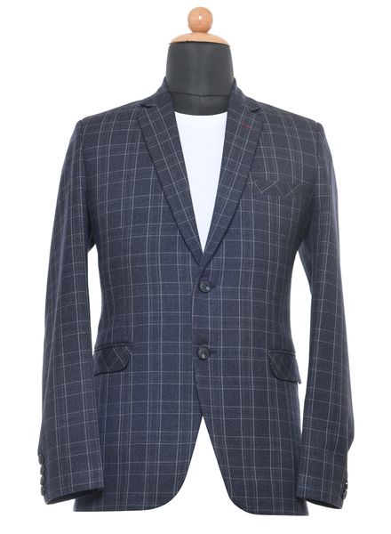 Blazer & Coats Tweed Formal Wear Regular fit Single Breasted Basic Check Regular Coat La Scoot