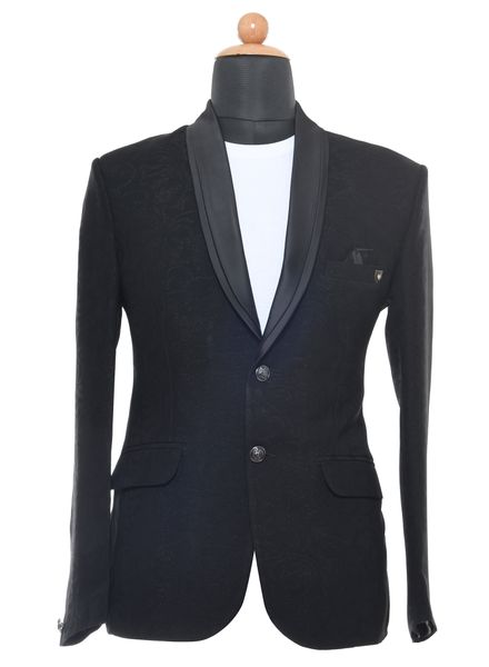 Blazer & Coats Polyester Formal Wear Regular fit Single Breasted Designer Printed Regular Coat La Scoot