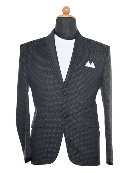 Blazer & Coats Polyester Cotton Party Wear Regular fit Single Breasted Designer Printed Regular Coat Zed Club