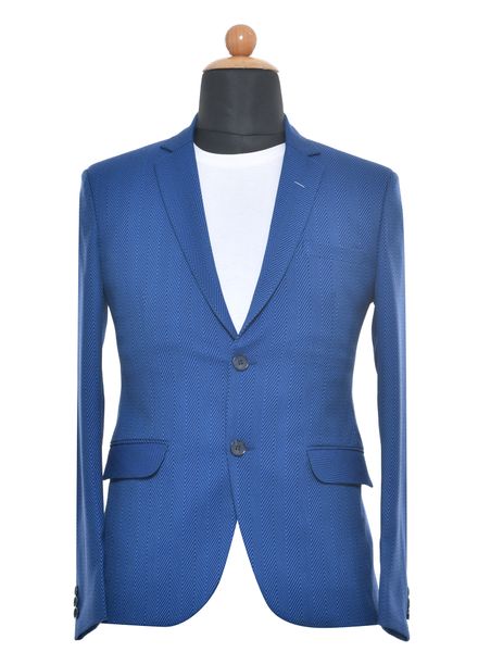 Blazer & Coats Polyester Cotton Formal Wear Regular fit Single Breasted Designer Stripe Regular Coat La Scoot