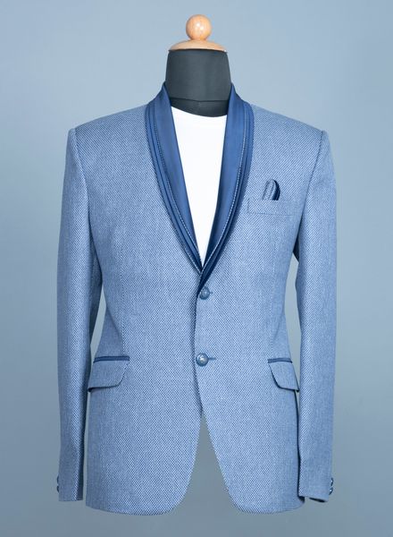 Blazer & Coats Polyester Cotton Party Wear Regular fit Single Breasted Designer Check Regular Coat La Scoot