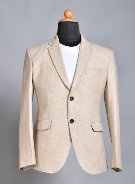 Blazer & Coats Wool Formal Wear Regular fit Single Breasted Basic Solid Regular Coat La Scoot