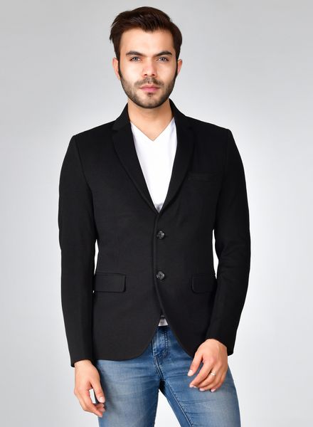 Blazer & Coats Tweed Formal Wear Regular fit Single Breasted Basic Self Regular Coat La Scoot