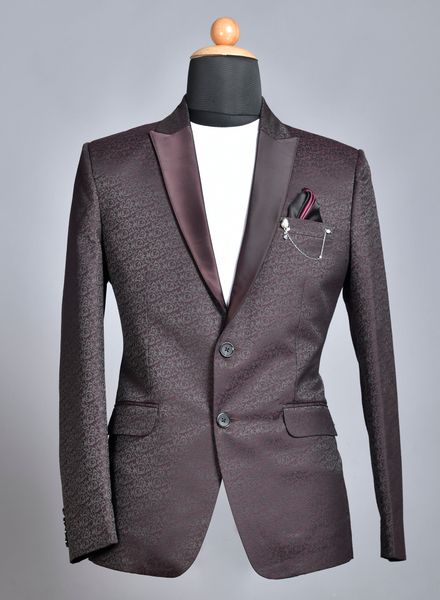 Blazer & Coats Silk Party Wear Regular fit Double Breasted Designer Printed Regular Coat La Scoot