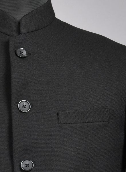 Blazer & Coats Viscose Party Wear Regular fit Ban Collar Designer Solid Regular Coat La Scoot