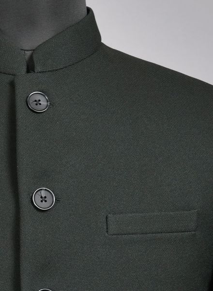 Blazer & Coats Viscose Party Wear Regular fit Ban Collar Designer Solid Regular Coat La Scoot