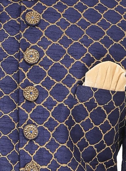 Indo Western Silk Ethnic Wear Regular Fit Designer Embroidery La Scoot