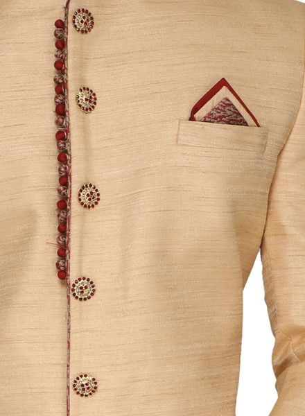 Indo Western Jacquard Ethnic Wear Slim Fit Designer Embroidery La Scoot