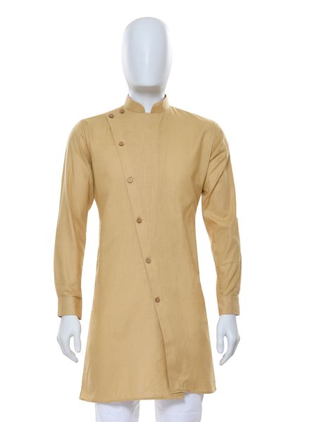 Indo Western Cotton Ethnic Wear Slim Fit Designer Solid La Scoot