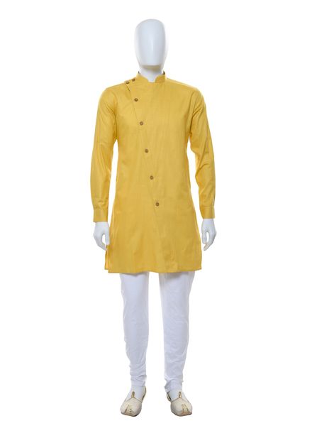 Indo Western Cotton Ethnic Wear Slim Fit Designer Solid La Scoot