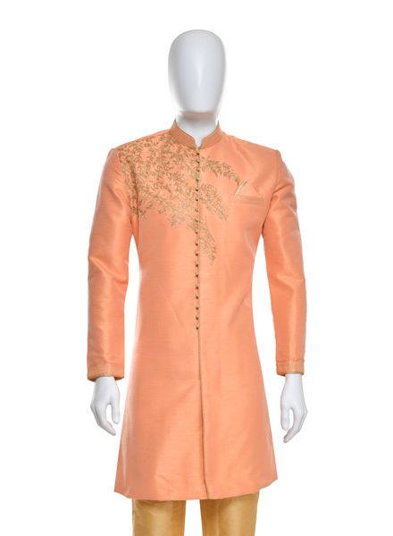 Indo Western Polyester Ethnic Wear Slim Fit Designer Embroidery La Scoot