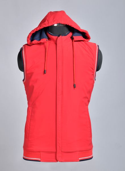 Jacket Polyester Cotton Casual Wear Regular fit Hooded Sleeveless Solid Wind Cheaters La Scoot