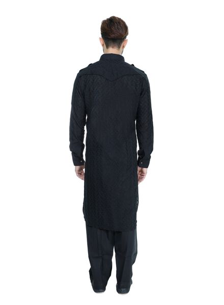 Kurta Pyjama Cotton Casual Wear Regular Fit Shirt Collar Full Sleeves Pathani Long La Scoot Salwar