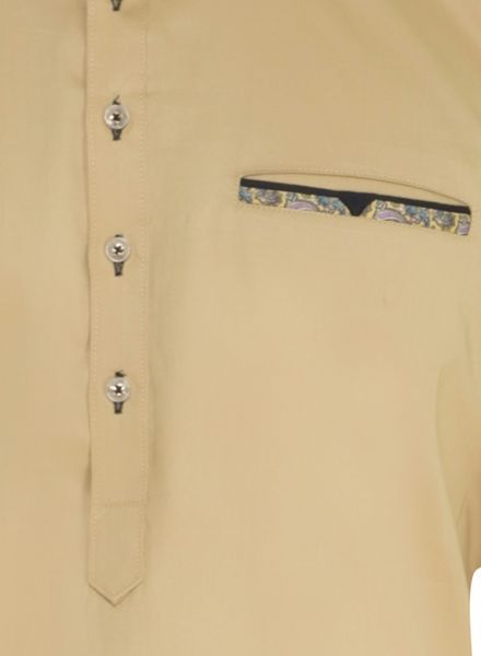Kurta Pyjama Cotton Casual Wear Regular Fit Shirt Collar Full Sleeves Pathani Regular La Scoot Bridges Pants