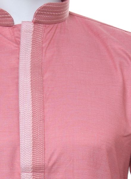 Kurta Pyjama Cotton Blend Party Wear Regular Fit Stand Collar Full Sleeves Self Regular La Scoot Churidar Pajama