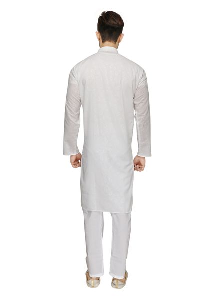 Kurta Pyjama Cotton Casual Wear Regular Fit Stand Collar Full Sleeves Printed Regular La Scoot Straight Pajama