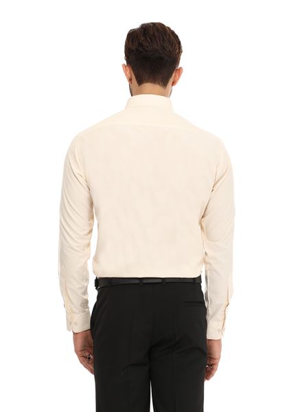 Shirts Cotton Blend Formal Wear Regular Fit Basic Collar Full Sleeve Self La Scoot