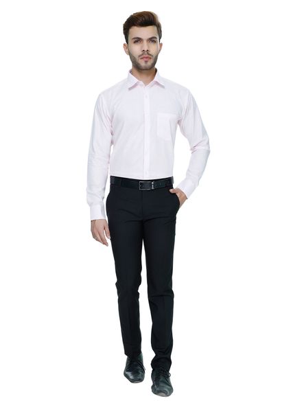 Shirts Linen Blend Formal Wear Slim Fit Basic Collar Full Sleeve Self La Scoot