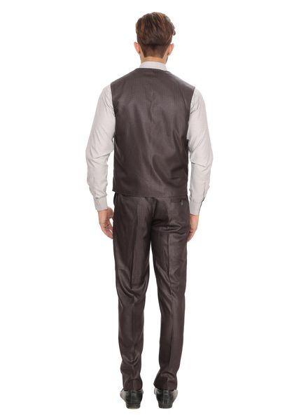 Suits Polyester Viscose Party Wear Regular fit Single Breasted Designer Self 5 Piece Suit Zed Club