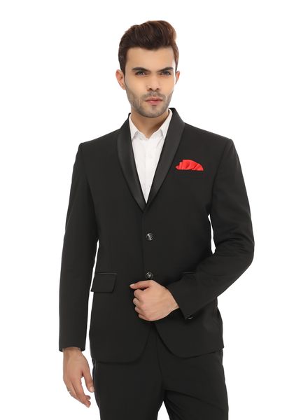 Suits Polyester Viscose Party Wear Regular fit Single Breasted Designer Solid 2 Piece Suit La Scoot