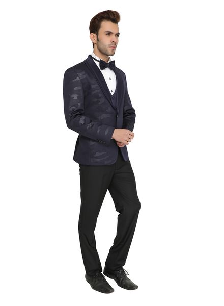 Suits Polyester Viscose Party Wear Regular fit Single Breasted Designer Printed 5 Piece Suit La Scoot