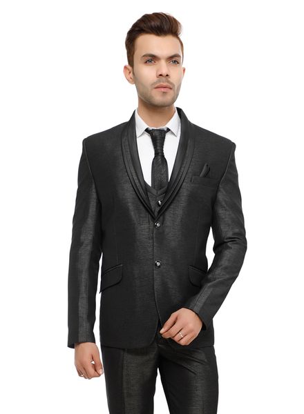 Suits Polyester Party Wear Regular fit Single Breasted Designer Solid 5 Piece Suit La Scoot