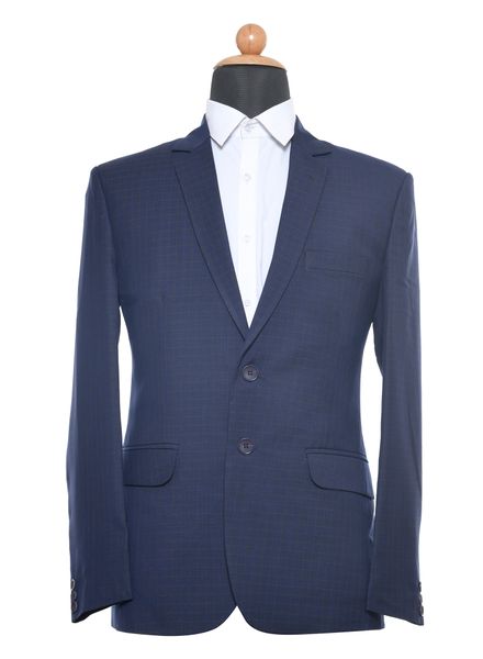 Suits Polyester Formal wear Regular fit Single Breasted Basic Check 2 Piece Suit La Scoot
