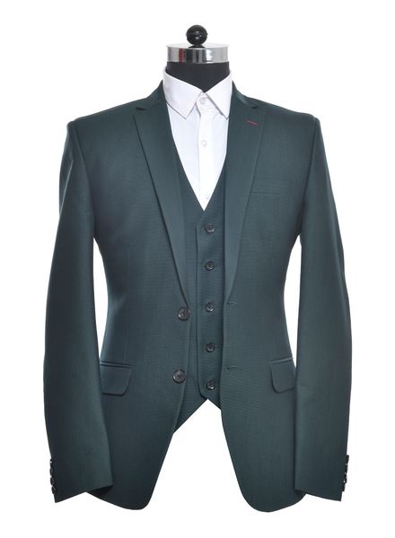 Suits Polyester Formal wear Regular fit Single Breasted Basic Solid 3 Piece Suit La Scoot