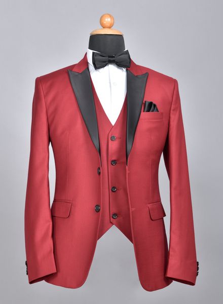 Suits Polyester Viscose Party Wear Regular fit Double Breasted Designer Solid 5 Piece Suit La Scoot