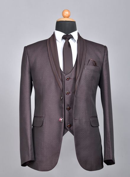 Suits Polyester Party Wear Regular fit Single Breasted Designer Solid 5 Piece Suit Zed Club