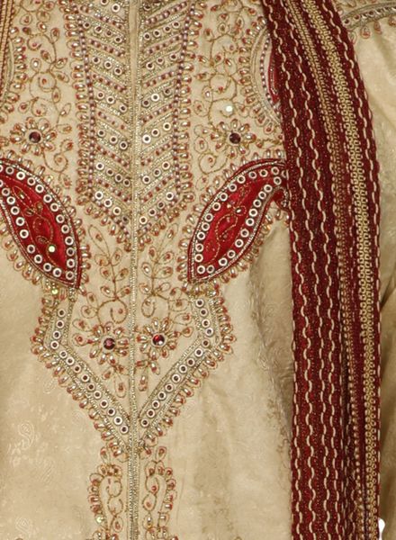 Sherwani Silk Ethnic Wear Regular Fit Designer Embroidery La Scoot