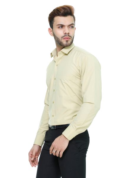 ShirtsPolyester Cotton Formal Wear Regular Fit Basic Collar Full Sleeve Solid Kanwood