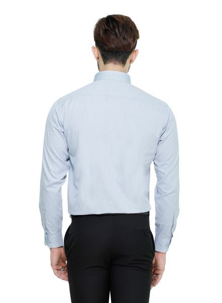 Shirts Cotton Formal Wear Regular Fit Basic Collar Full Sleeve Self La Scoot